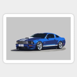 Ford Mustang GT - stylized color Magnet
